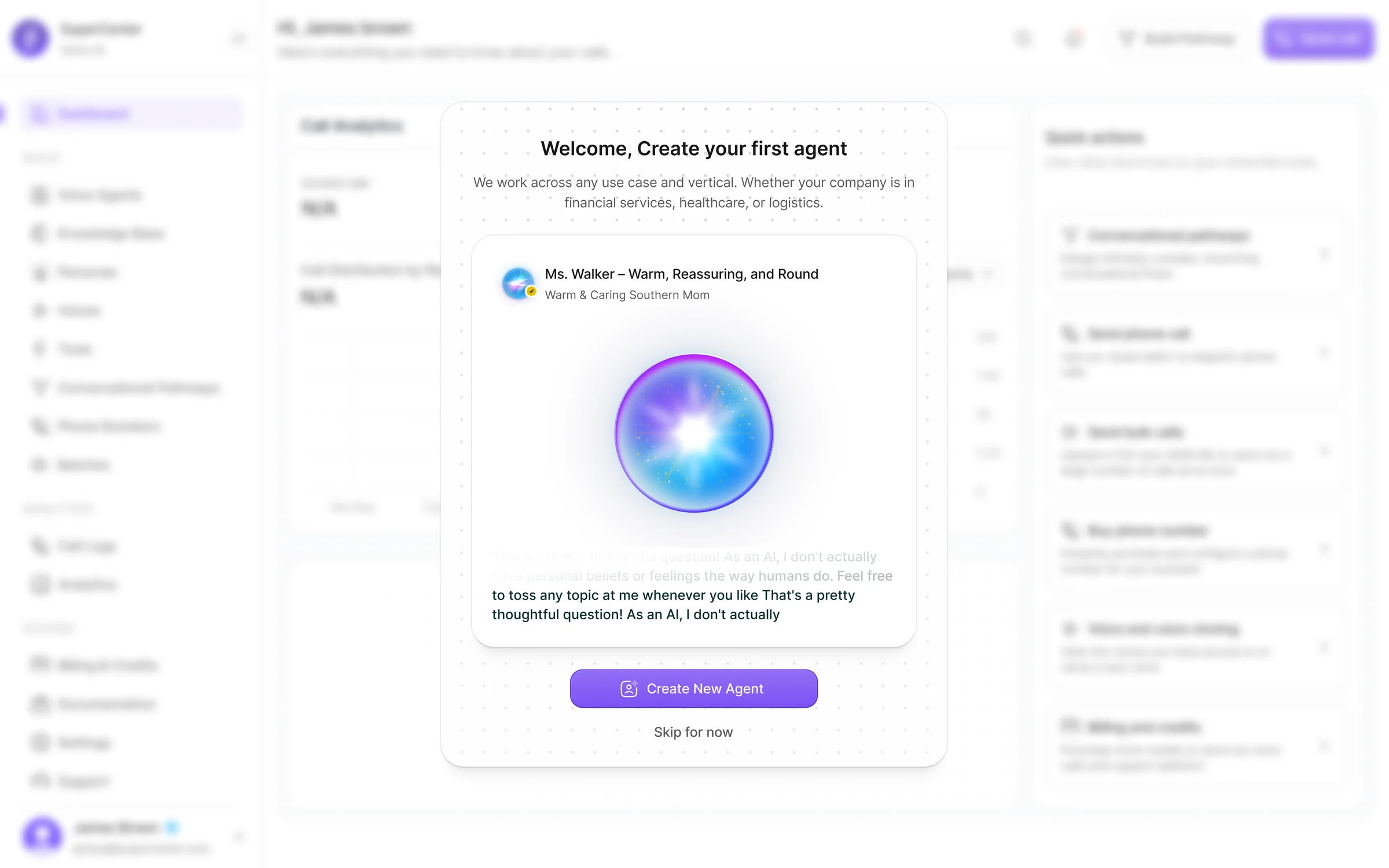 SuperCenter dashboard overview