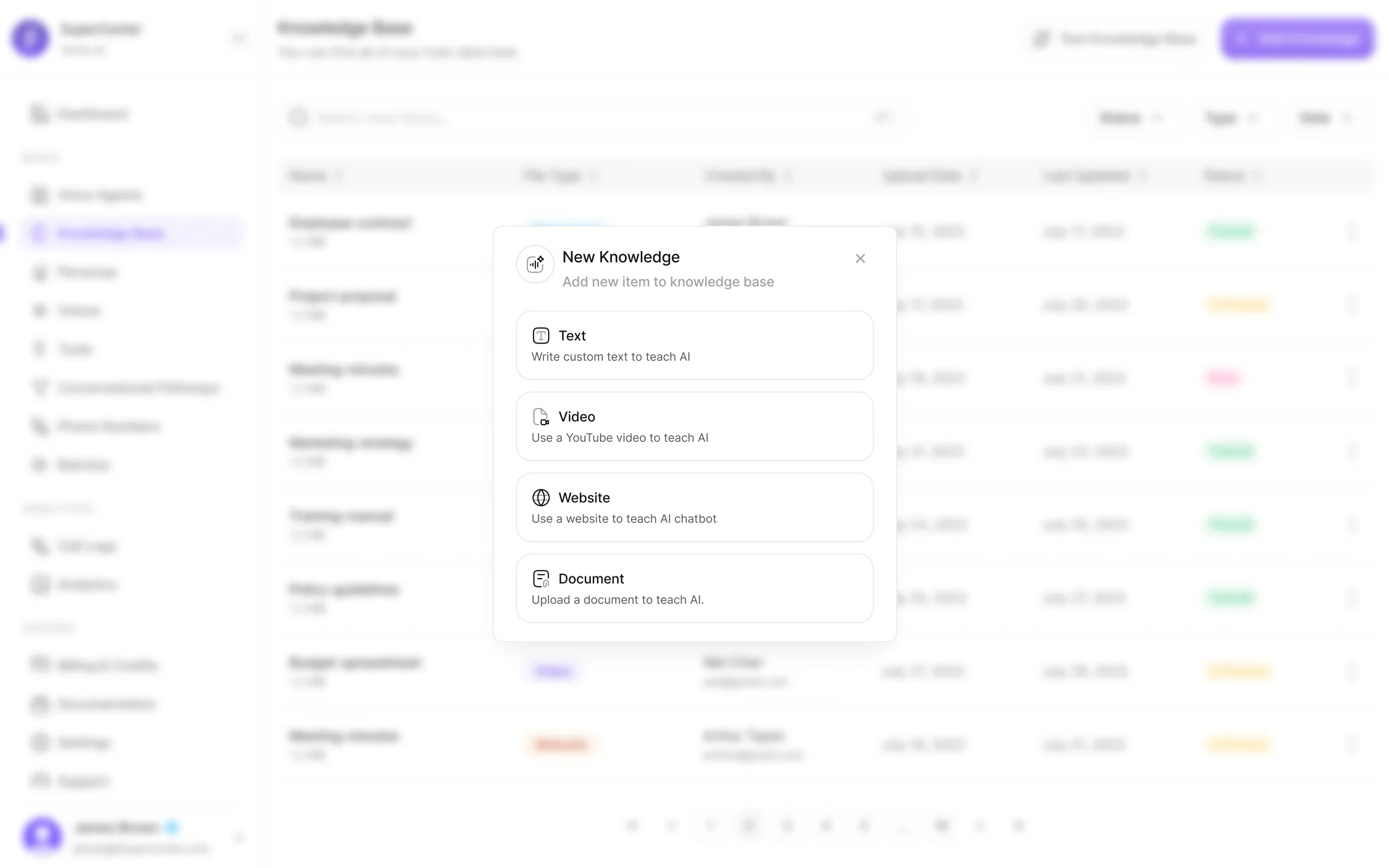 Knowledge base management