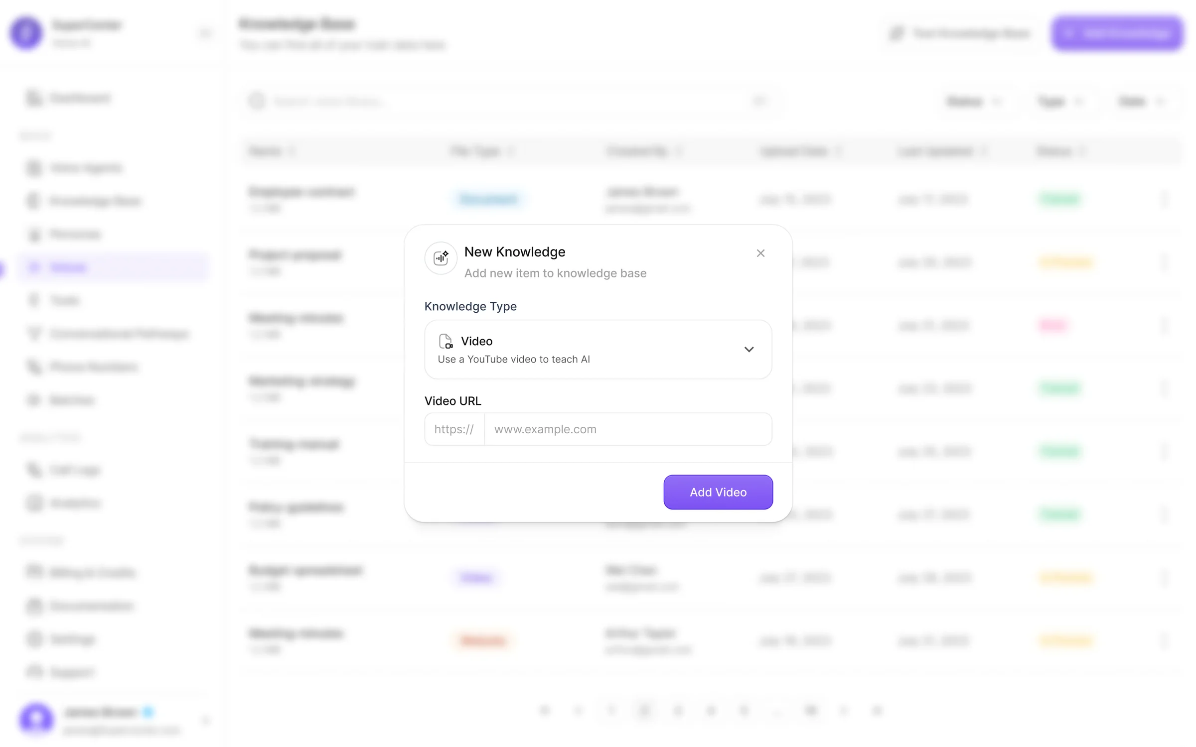 Knowledge base details